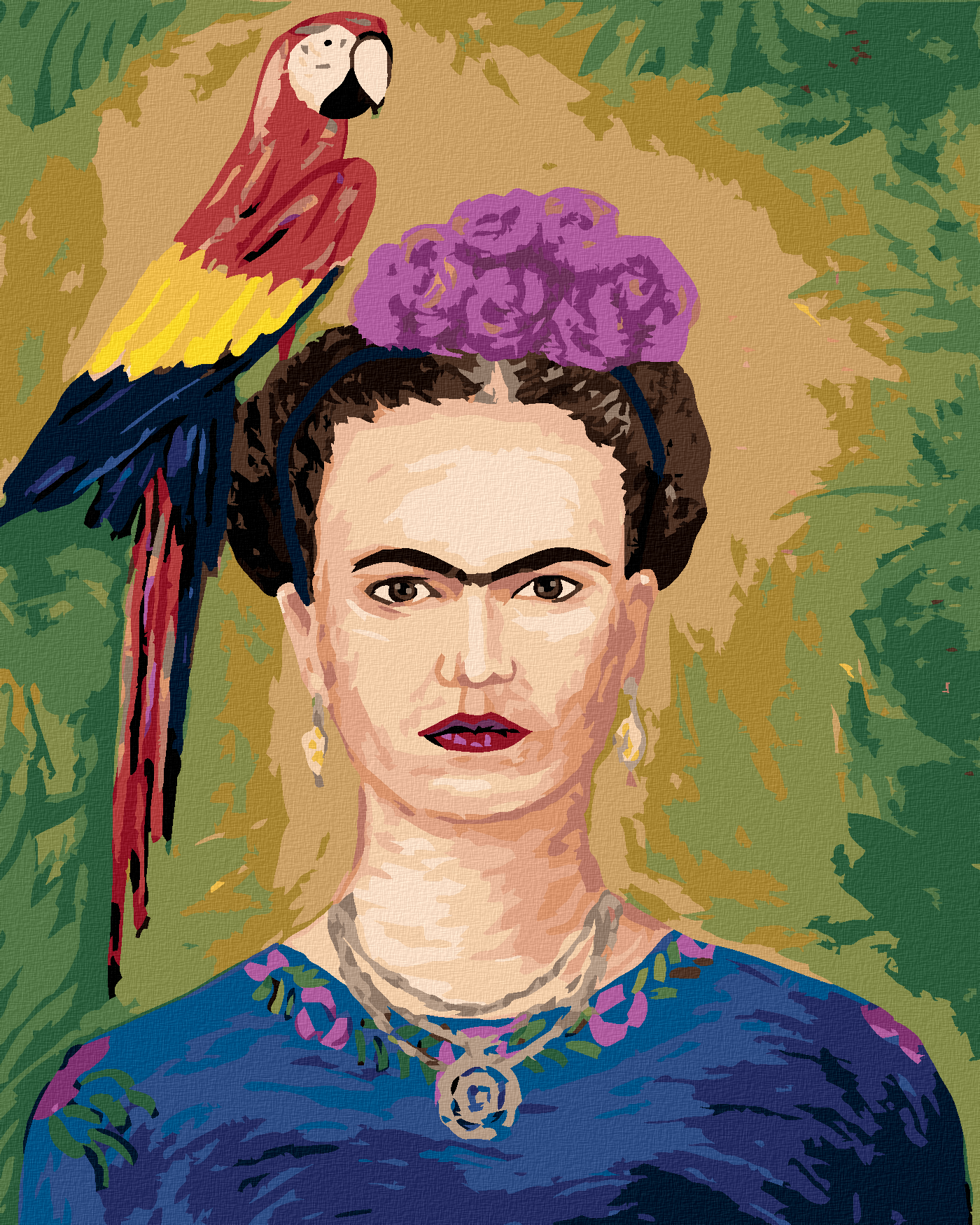 B-Frida Khalo 40x50cm - Pintura por Números